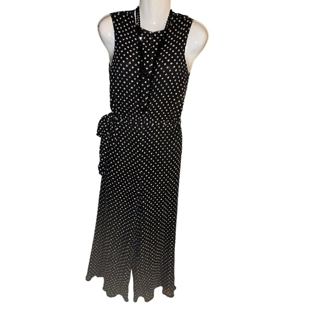 IVONNE black & white Polka dot jumpsuit- nice! Size small/CH - Picture 4 of 14